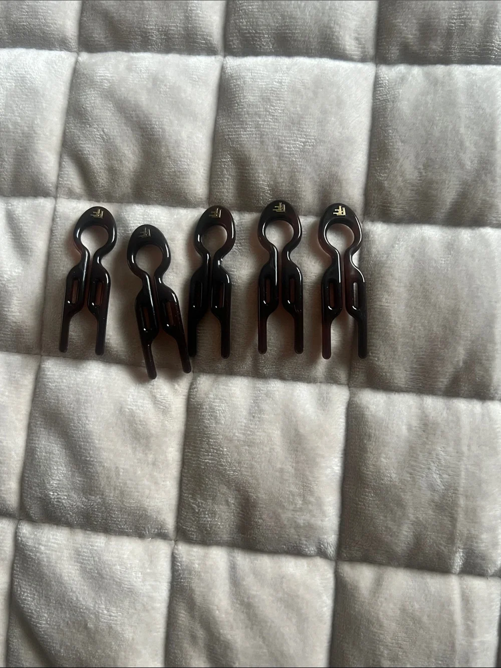 Franchimon Petite Hairpin Set in Deep Brown